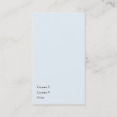 Blue Plain Vertical - Business Visitekaartje (Achterkant)