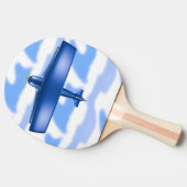 Blue Plane Aviation SkyBlue Cloud Ping Pong Paddle Tafeltennisbatje (Zijkant)