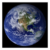 Blue Planet Earth Perfect Poster (Voorkant)