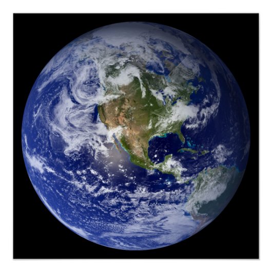Blue Planet Earth Perfect Poster (Voorkant)