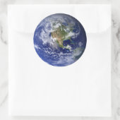 Blue Planet Earth Ronde Sticker (Tas)