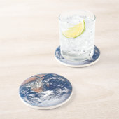 Blue Planet Earth Sphere Space Science Zandsteen Onderzetter (Zijkant)