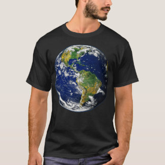 Blue Planet Earth uit de ruimte T-shirt
