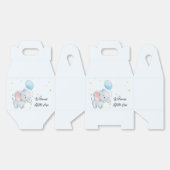 Blue Playful Elephants Bedankdoosjes (Ongevouwen)