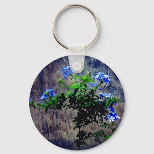 Blue Plumbago-ventilator Sleutelhanger