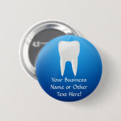 Blue Plunge Dental of Dentist Kantoor Button (Voorkant /achterkant)
