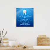 Blue Plunge Dental of Dentist Kantoor Poster (Keuken)
