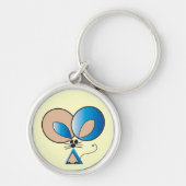 Blue Pocket Mouse Sleutelhanger (Voorkant)