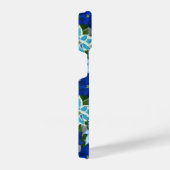 Blue Poinsettias iPhone Hoesje (Rechterkant)