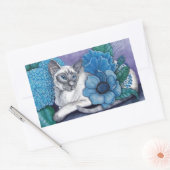 Blue Point Siamese Cat Rechthoekige Sticker (Envelop)