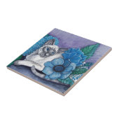 Blue Point Siamese Cat Tegeltje (Zijkant)