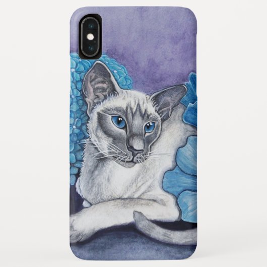 Blue Point Siamese kat Hoesje-Mate iPhone Case (Achterkant)