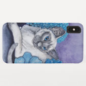 Blue Point Siamese kat Hoesje-Mate iPhone Case (Achterkant (horizontaal))