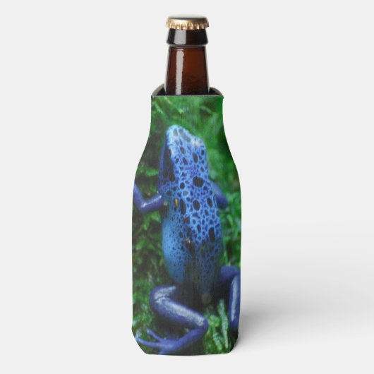 Blue Poison Arrow Kikker Flesjeskoeler (Fles Voorkant)