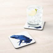 Blue Poison Dart Frog Bier Onderzetter (Rechterzijde)