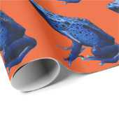 Blue Poison Dart Frog Cadeaupapier (Rol Hoek)