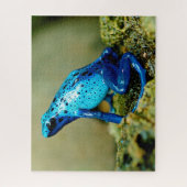 Blue Poison Dart Frog Close, Jigzaag Puzzle Legpuzzel (Verticaal)