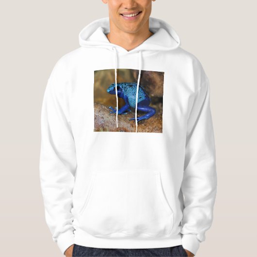 Blue Poison Dart Frog Dendrobates Azureus Hoodie (Voorkant)