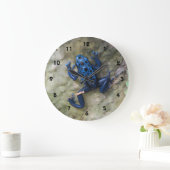 Blue Poison Dart Frog Grote Klok (Huis)