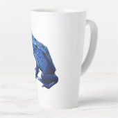 Blue Poison Dart Frog Latte Mok (Rechterhoek)