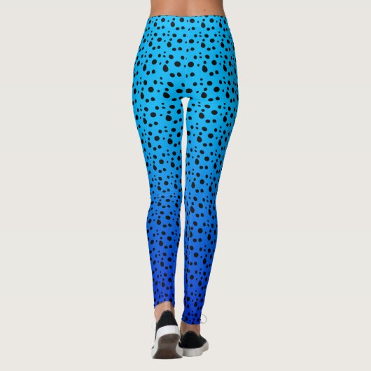 Blue Poison Dart Frog Leggings (Achterkant)