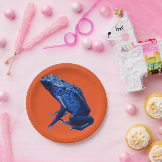 Blue Poison Dart Frog Papieren Bordje (Feest)