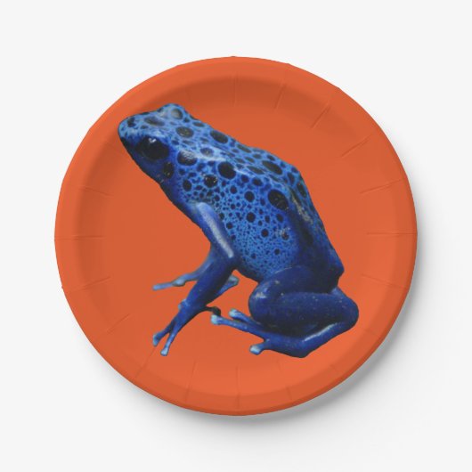 Blue Poison Dart Frog Papieren Bordje (Voorkant)