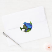 Blue Poison Dart Frog Ronde Sticker (Envelop)