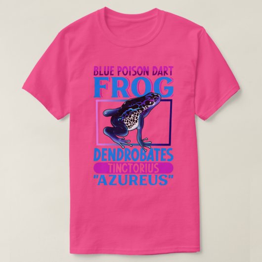 Blue Poison Dart Frog T-shirt (Design voorkant)