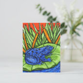 Blue Poison Frog Briefkaart (Staand voorkant)