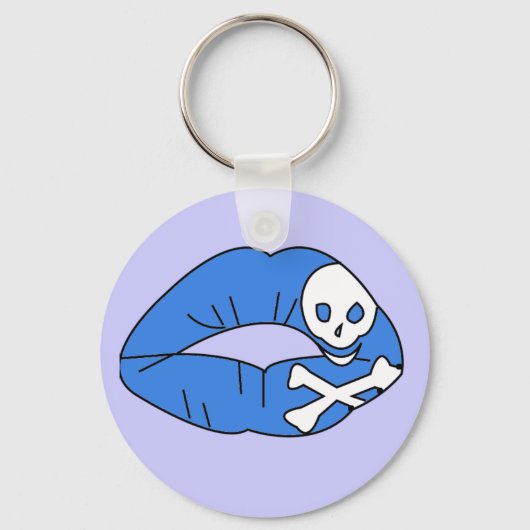 Blue Poison Lips Sleutelhanger (Voorkant)