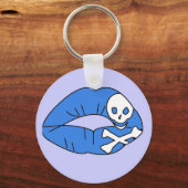 Blue Poison Lips Sleutelhanger (Voorkant)