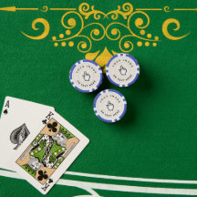 Blue Poker Chips - Aangepast Voeg uw afbeelding / 