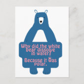 Blue Polar Beer Funny Chemistry Joke Briefkaart (Voorkant)