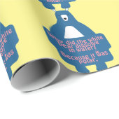 Blue Polar Beer Funny Chemistry Joke Cadeaupapier (Rol Hoek)