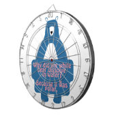 Blue Polar Beer Funny Chemistry Joke Dartbord (Voorkant Rechts)