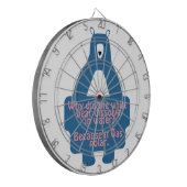 Blue Polar Beer Funny Chemistry Joke Dartbord (Voorkant Links)