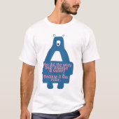 Blue Polar Beer Funny Chemistry Joke T-shirt (Voorkant)