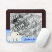 Blue Polar Beren Mousepad Muismat (Met muis)