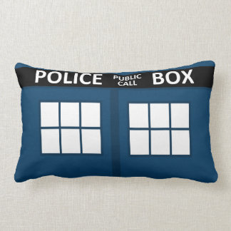 Blue Police Box Pillow Kussen