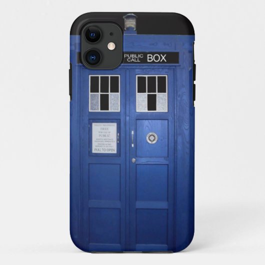 Blue Police Call Box (foto) Case-Mate iPhone Case (Achterkant)
