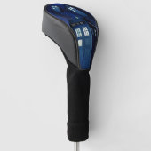 Blue Police Call Box Golfheadcover (Schuin)