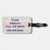 Blue Police Phone Box UK Britse vlag Bagagelabel (Achterkant horizontaal)