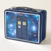 Blue Police Public Call Box - UK Time Travel 1 (Achterkant)
