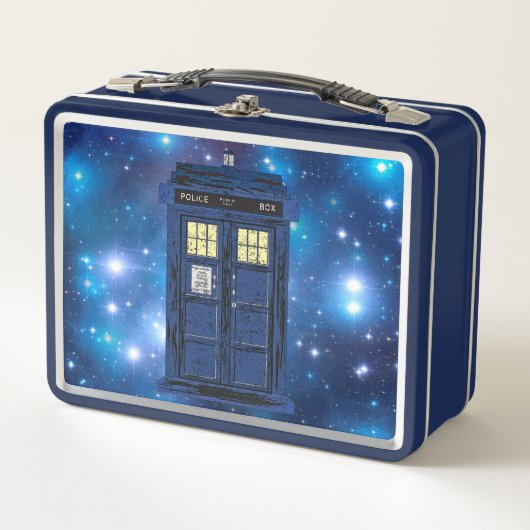 Blue Police Public Call Box - UK Time Travel 1 (Voorkant)