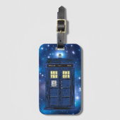 Blue Police Public Call Box - UK Time Travel 1 Bagagelabel (Voorkant (verticaal))