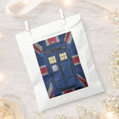 Blue Police Public Call Box - UK Time Travel 1 Bedankzakje (Geknipt)