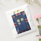 Blue Police Public Call Box - UK Time Travel 1 Bedankzakje (Gezegeld)