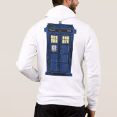 Blue Police Public Call Box - UK Time Travel 1 Hoodie (Achterkant)