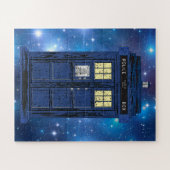 Blue Police Public Call Box - UK Time Travel 1 Legpuzzel (Horizontaal)